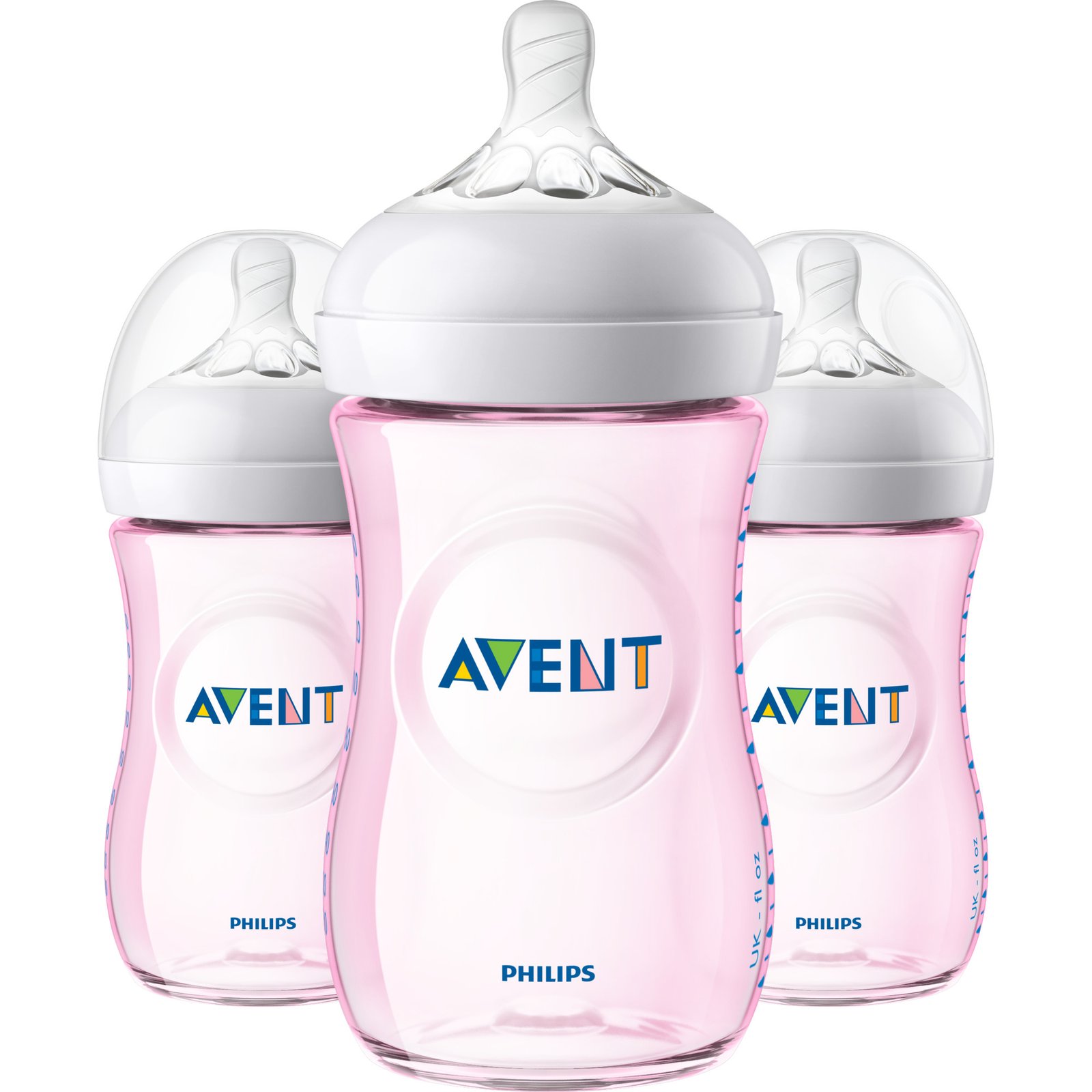 aaa.jpeg Philips Avent Natural Baby Bottle, Pink, 9oz, 3pk, SCF013/38