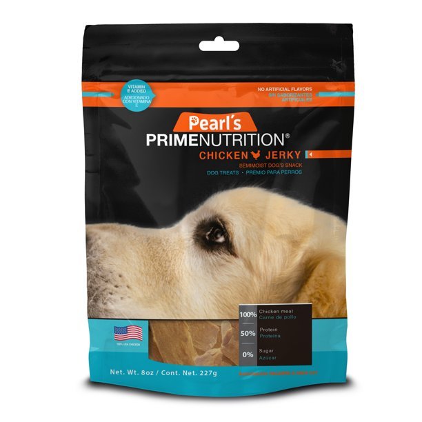 d2.jpeg Pearls Prime Nutrition, Chicken Jerky, Dog Treats, 8oz.